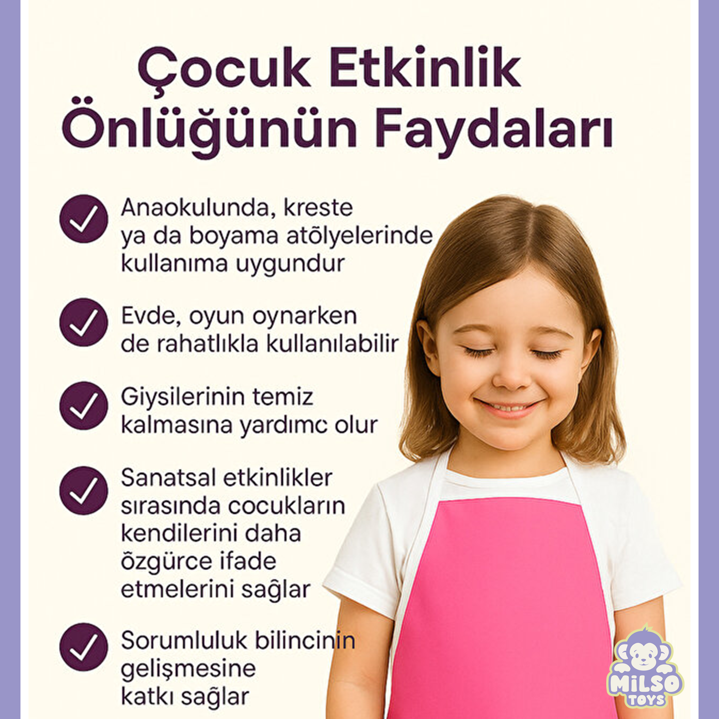 Suya Dayanıklı Oyun Önlüğü