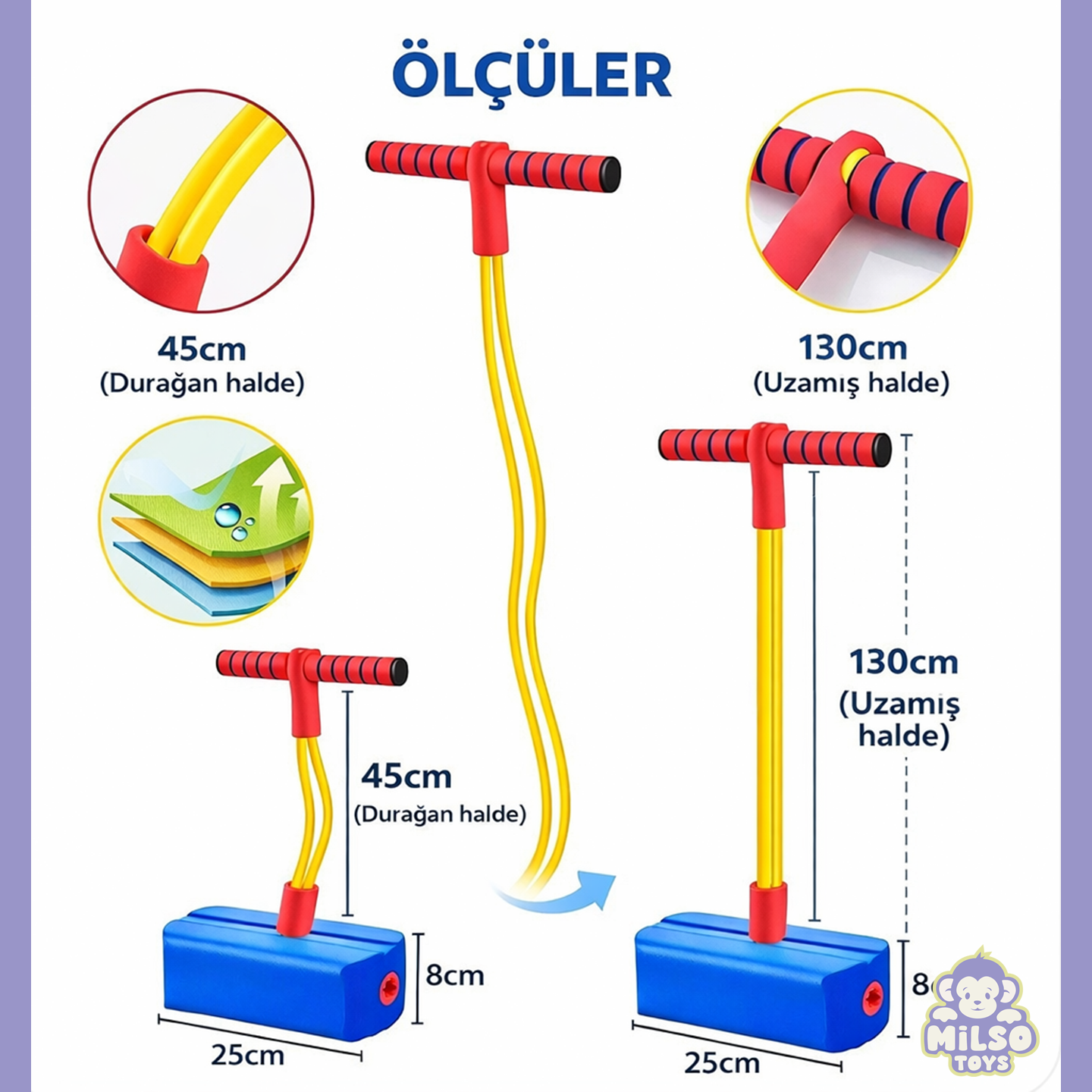Boy Uzatan Zıplama Oyuncağı